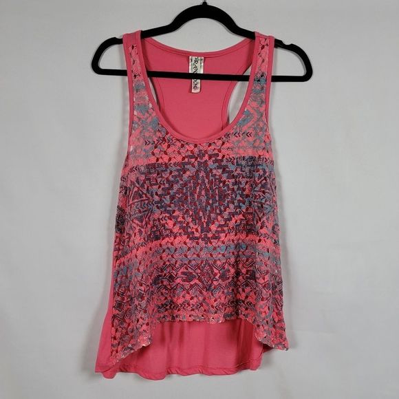 Ransom high low printed tank top Pino size L - Picture 1 of 5
